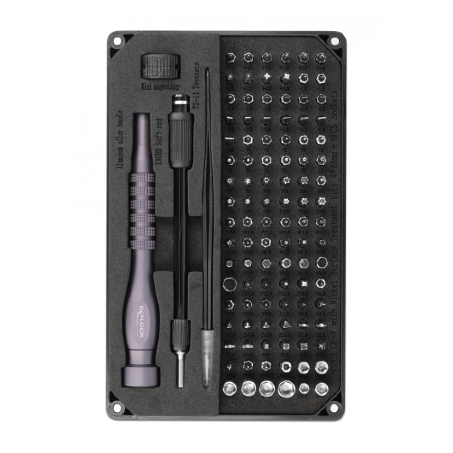 DELOCK σετ κατσαβιδιών ακριβείας 64127, 106τμχ DELOCK σετ κατσαβιδιών ακριβείας 64127, 106τμχ