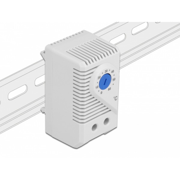 DELOCK θερμοστάτης με ανοιχτή επαφή 66823, για ράγα DIN 35mm DELOCK θερμοστάτης με ανοιχτή επαφή 66823, για ράγα DIN 35mm