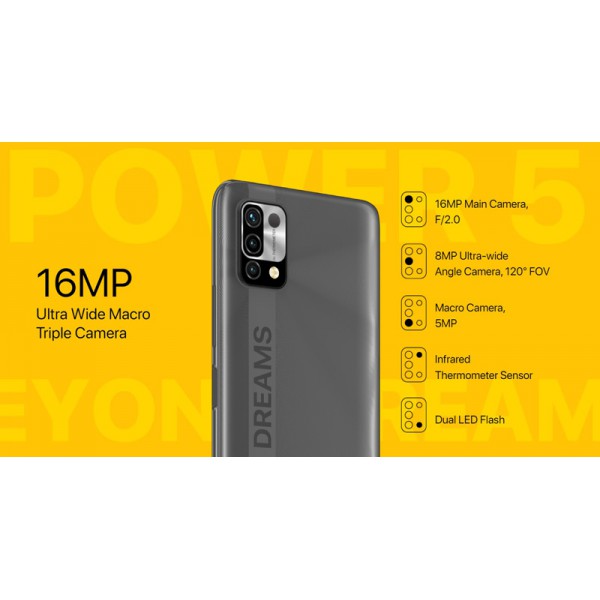 UMIDIGI smartphone Power 5, 6.53", 3/64GB, Android 11, 6150 mAh, μπλε