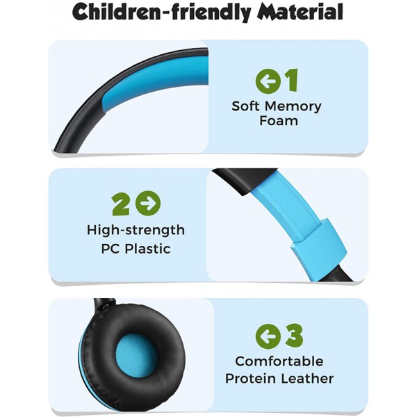 MPOW headphones για παιδιά CHE1 BH385A, noise limit, 3.5mm, ροζ MPOW headphones για παιδιά CHE1 BH385A, noise limit, 3.5mm, ροζ