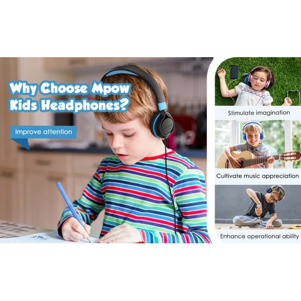 MPOW headphones για παιδιά CHE1 BH385A, noise limit, 3.5mm, ροζ MPOW headphones για παιδιά CHE1 BH385A, noise limit, 3.5mm, ροζ