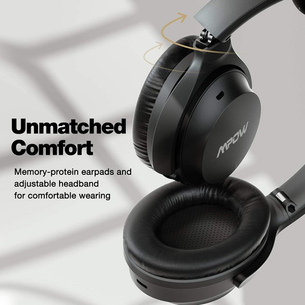 MPOW headphones H12 IPO BH427A, wireless & wired, ANC, BT 5.0, μαύρα MPOW headphones H12 IPO BH427A, wireless & wired, ANC, BT 5.0, μαύρα