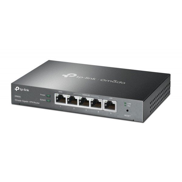 TP-LINK Gigabit VPN router ER605, 5x Ethernet port, Ver 1.0 TP-LINK Gigabit VPN router ER605, 5x Ethernet port, Ver 1.0