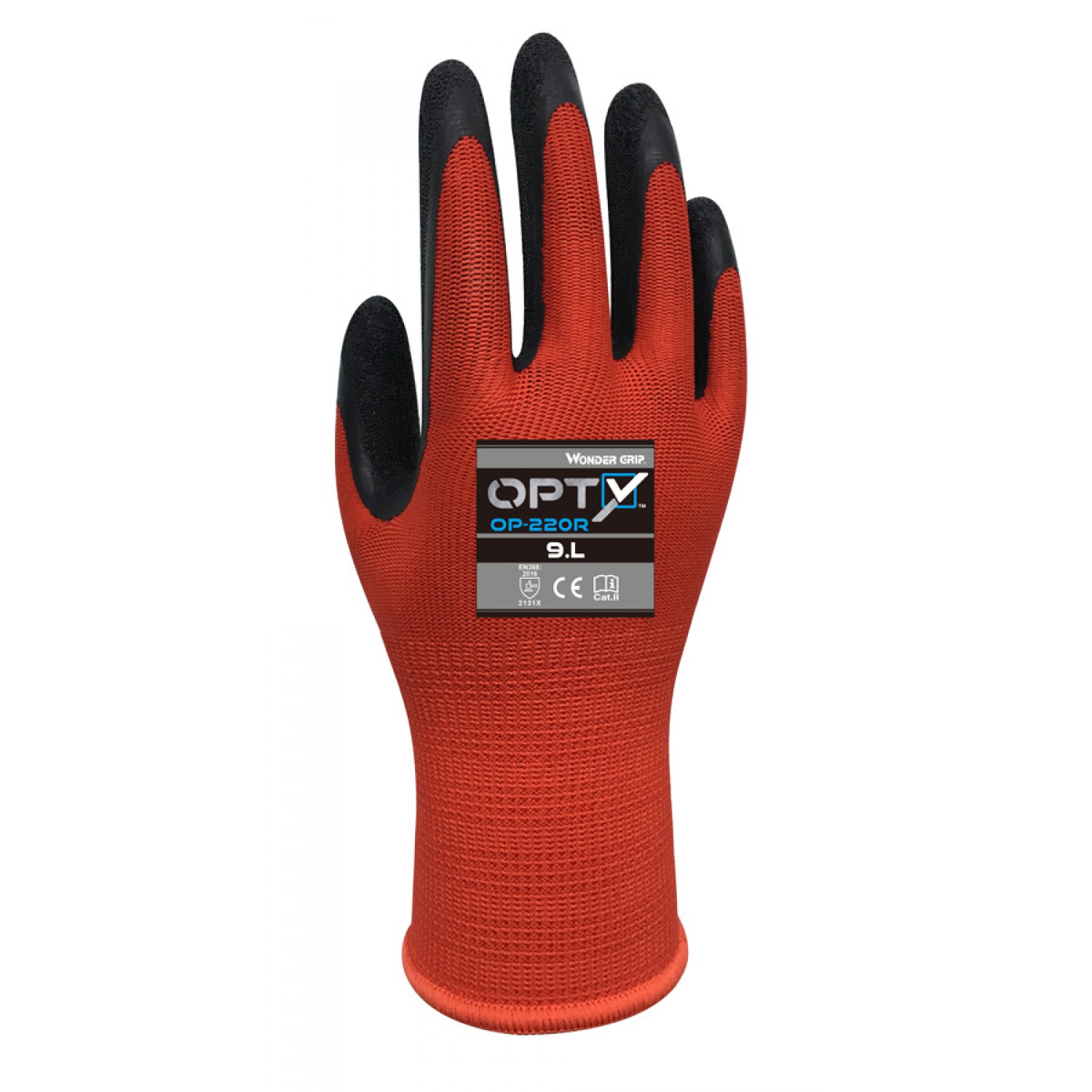 WONDER GRIP γάντια εργασίας Opty 280RR, αντιολισθητικά, 10/XL, κόκκινο