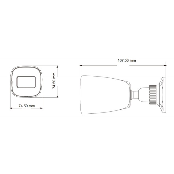 TVT IP κάμερα TD-9451S3A, 2.8mm, 5MP, IP67, PoE