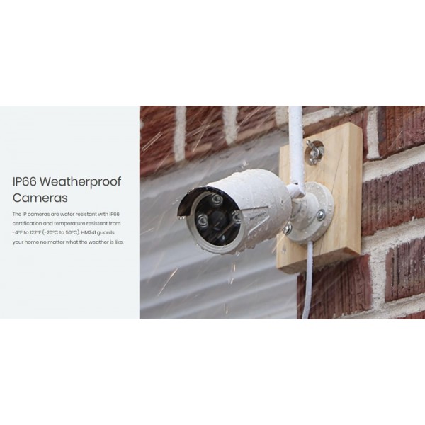 HEIMVISION NVR καταγραφικό με 4 κάμερες HMB41AT, WiFi, IP66, 8 κανάλια HEIMVISION NVR καταγραφικό με 4 κάμερες HMB41AT, WiFi, IP66, 8 κανάλια