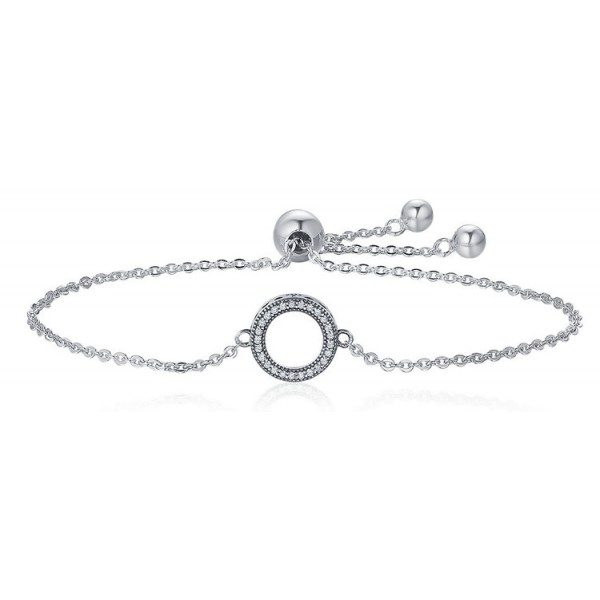 BAMOER βραχιόλι SCB030 σε σχήμα κύκλου, ασήμι 925, ασημί BAMOER βραχιόλι SCB030 σε σχήμα κύκλου, ασήμι 925, ασημί