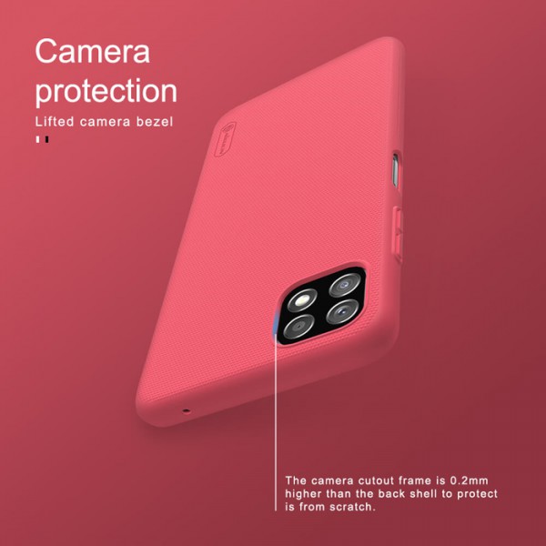 NILLKIN θήκη Super Frosted Shield για Samsung Galaxy A22 5G, μαύρη NILLKIN θήκη Super Frosted Shield για Samsung Galaxy A22 5G, μαύρη
