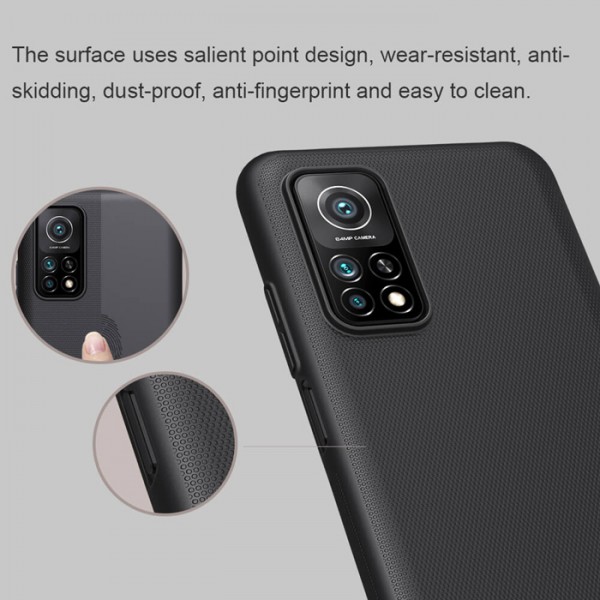 NILLKIN θήκη Super Frosted Shield για Xiaomi 10T/10T Pro 5G/K30S, μπλε NILLKIN θήκη Super Frosted Shield για Xiaomi 10T/10T Pro 5G/K30S, μπλε