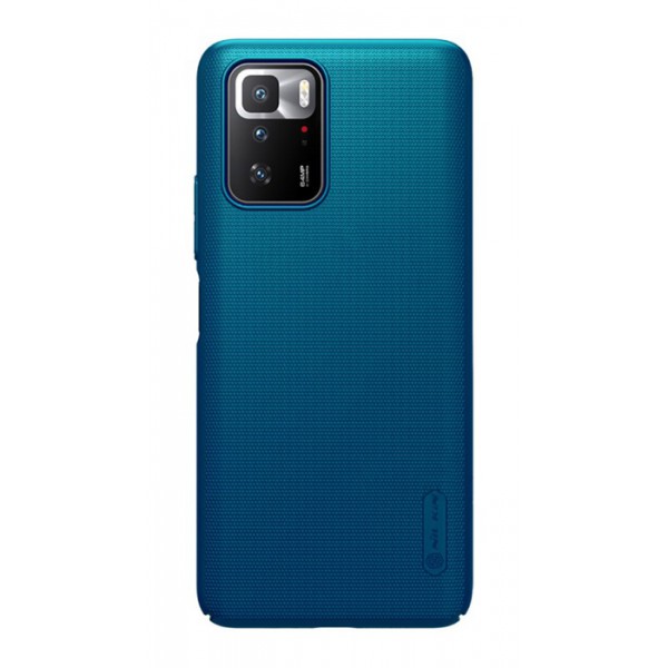 NILLKIN θήκη Super Frosted Shield για Xiaomi Redmi Note 10 Pro 5G, μπλε NILLKIN θήκη Super Frosted Shield για Xiaomi Redmi Note 10 Pro 5G, μπλε