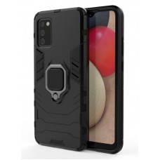 POWERTECH Θήκη Ring Armor MOB-1673 για Samsung A02s, μαύρη