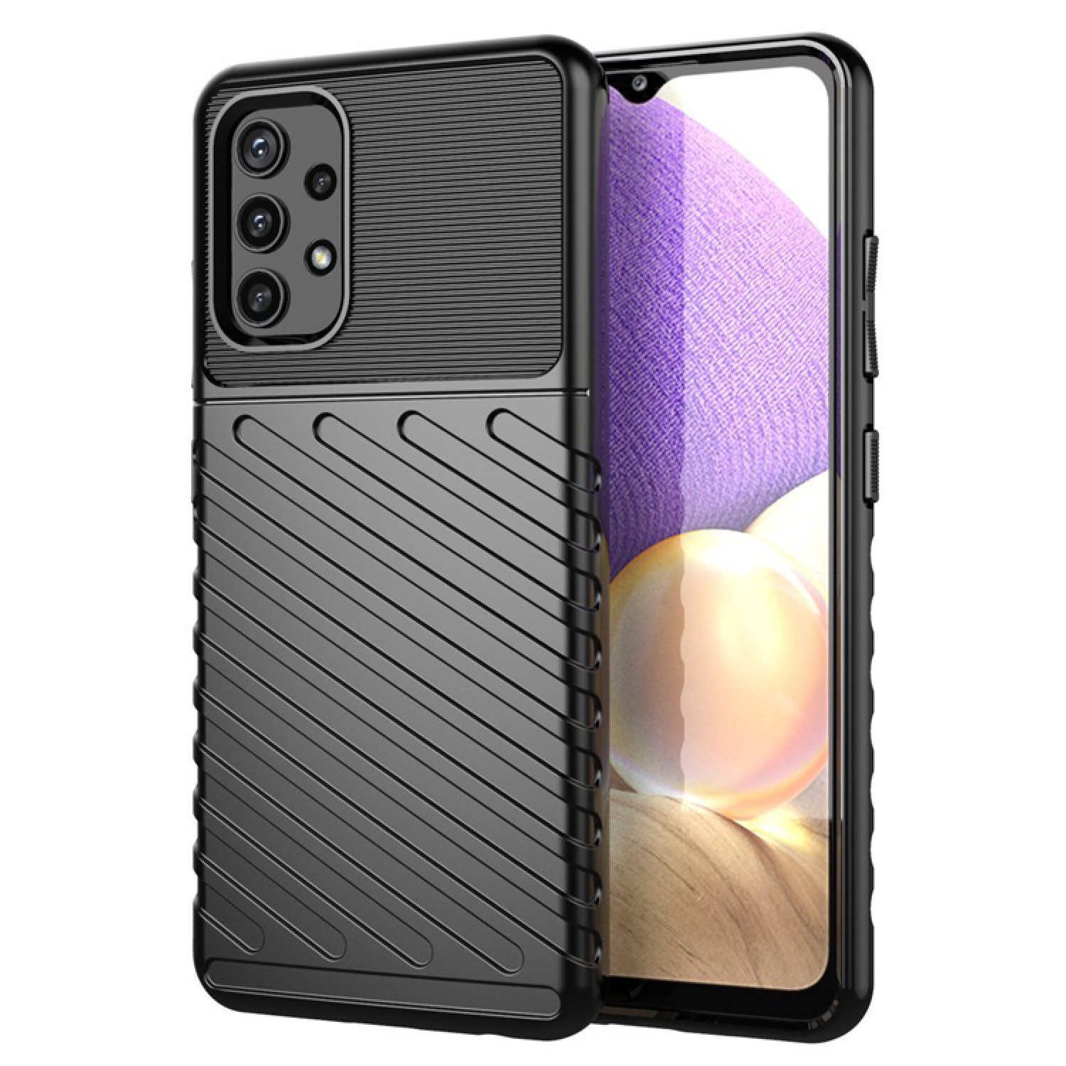 POWERTECH Θήκη Thunder MOB-1694 για Samsung A32 5G, μαύρη POWERTECH Θήκη Thunder MOB-1694 για Samsung A32 5G, μαύρη