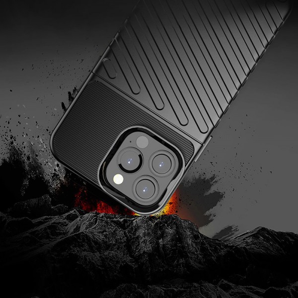 POWERTECH Θήκη Thunder MOB-1695 για iPhone 13 Pro Max, μαύρη POWERTECH Θήκη Thunder MOB-1695 για iPhone 13 Pro Max, μαύρη