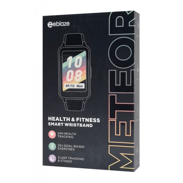ZEBLAZE smartwatch Meteor, 1.57", IP68, heart rate, μαύρο