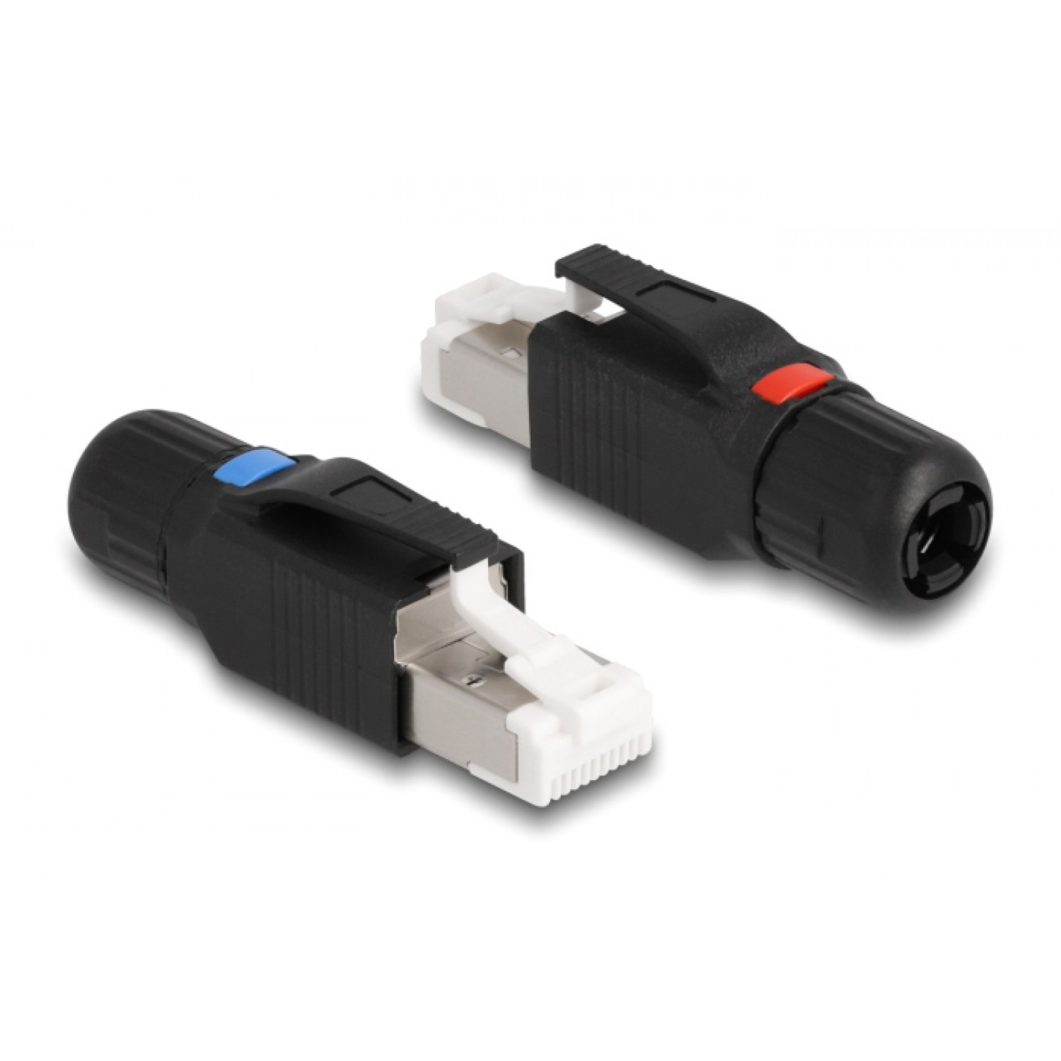 DELOCK βύσμα RJ45 CAT 6A STP 86965, tool-free, μαύρο