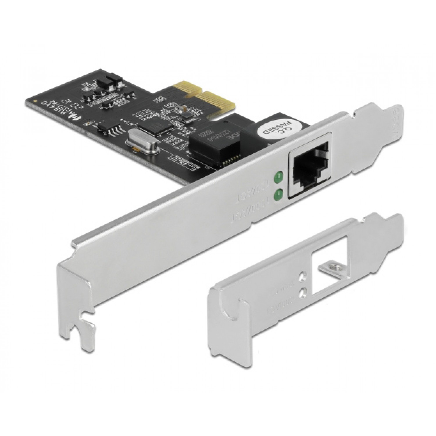 DELOCK κάρτα επέκτασης PCIe σε RJ45 89598, 2.5 Gbps, low profile