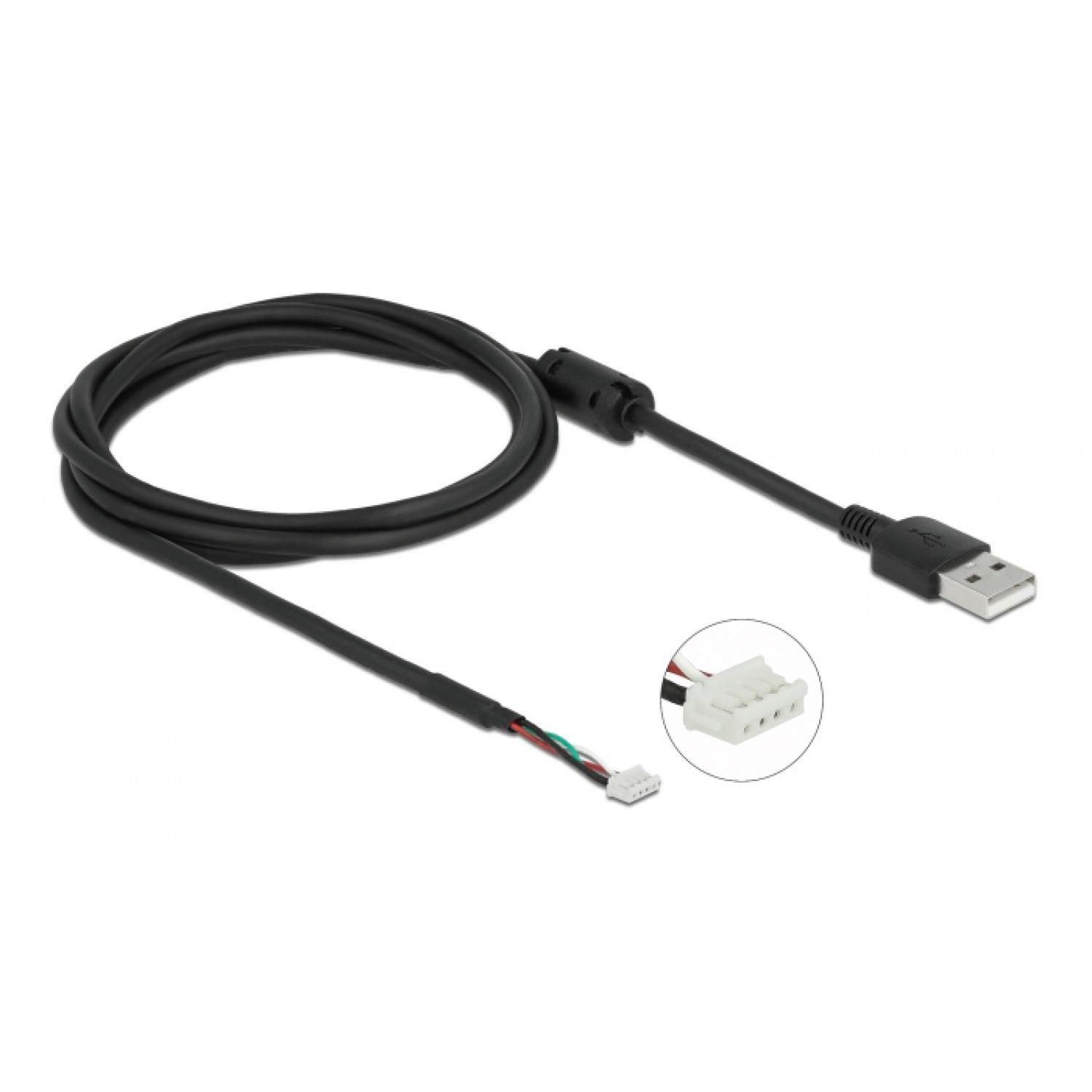 DELOCK καλώδιο USB 2.0 σε 4-pin camera plug V6 96001, 1.5m, μαύρο DELOCK καλώδιο USB 2.0 σε 4-pin camera plug V6 96001, 1.5m, μαύρο