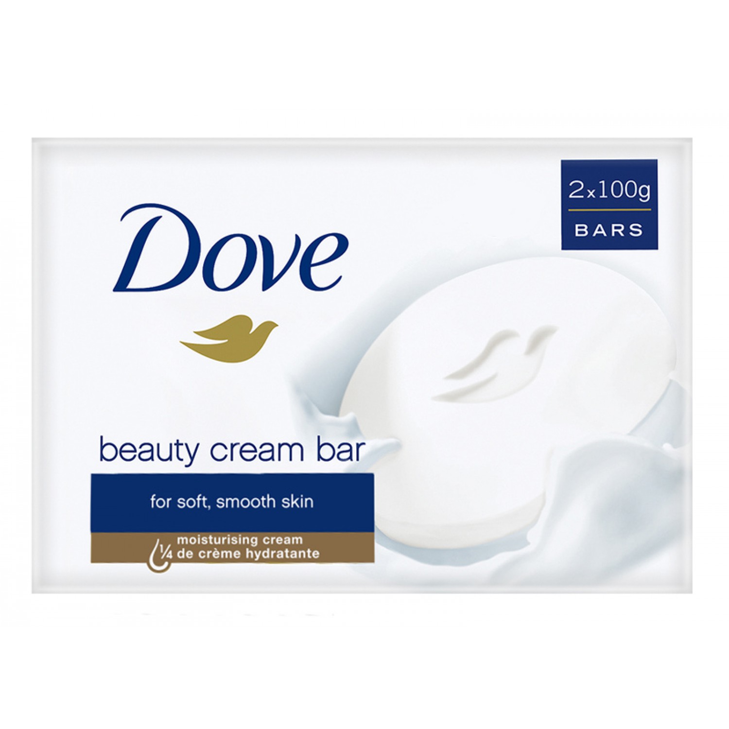 DOVE κρεμοσάπουνο beauty cream, 2x μπάρες 100g DOVE κρεμοσάπουνο beauty cream, 2x μπάρες 100g