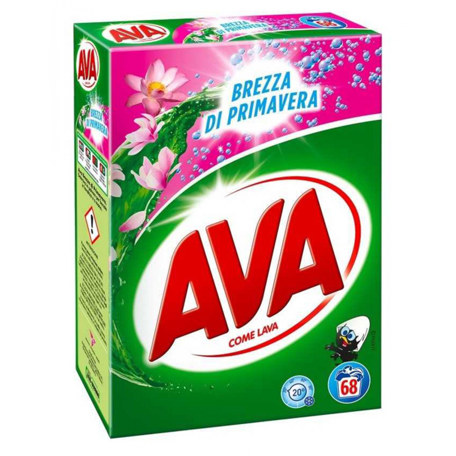 AVA απορρυπαντικό σκόνη πλυντηρίου Brezza Primavera, 68 μεζούρες, 4.25kg AVA απορρυπαντικό σκόνη πλυντηρίου Brezza Primavera, 68 μεζούρες, 4.25kg
