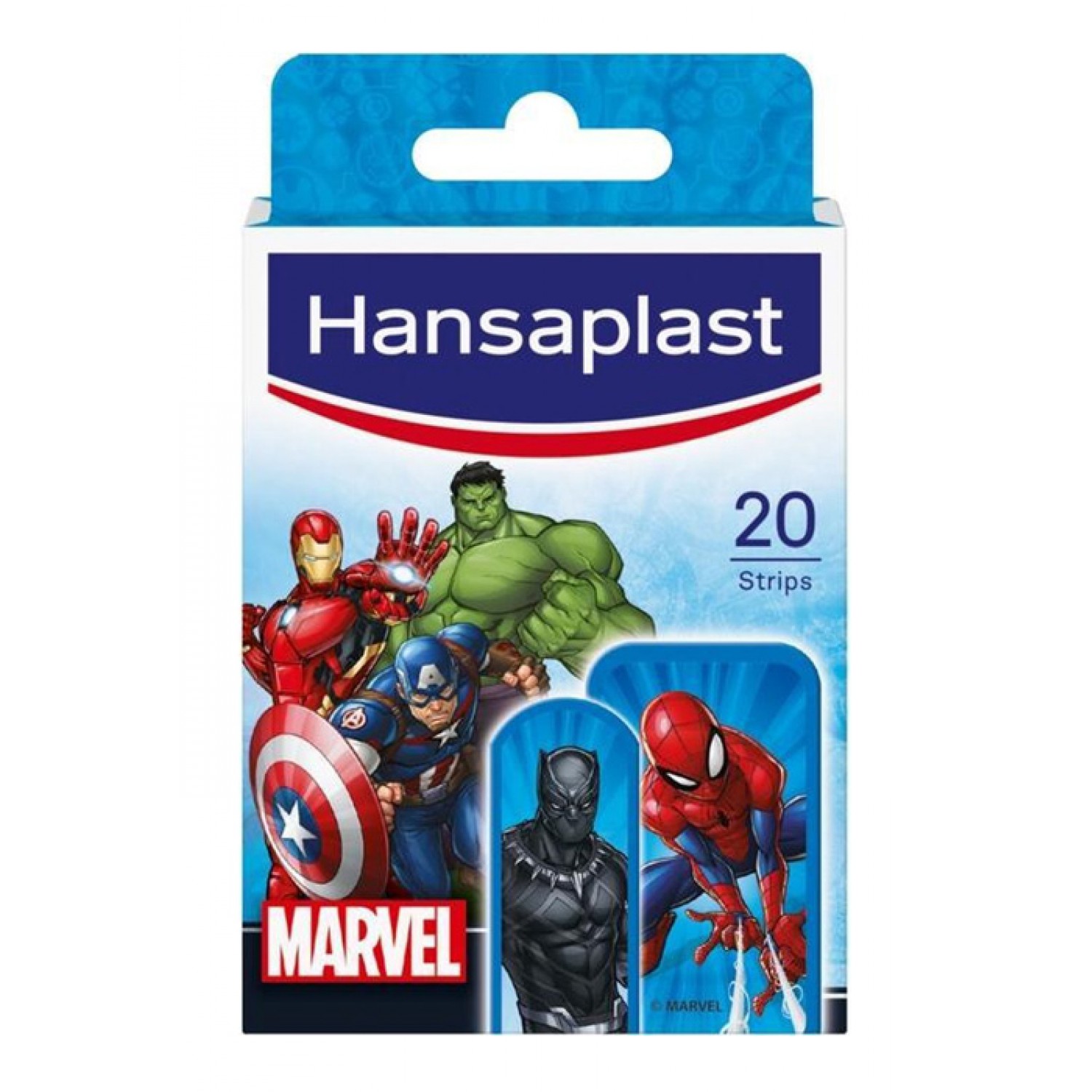 HANSAPLAST αυτοκόλλητα επιθέματα Marvel για παιδιά, 2 μεγέθη, 20τμχ HANSAPLAST αυτοκόλλητα επιθέματα Marvel για παιδιά, 2 μεγέθη, 20τμχ