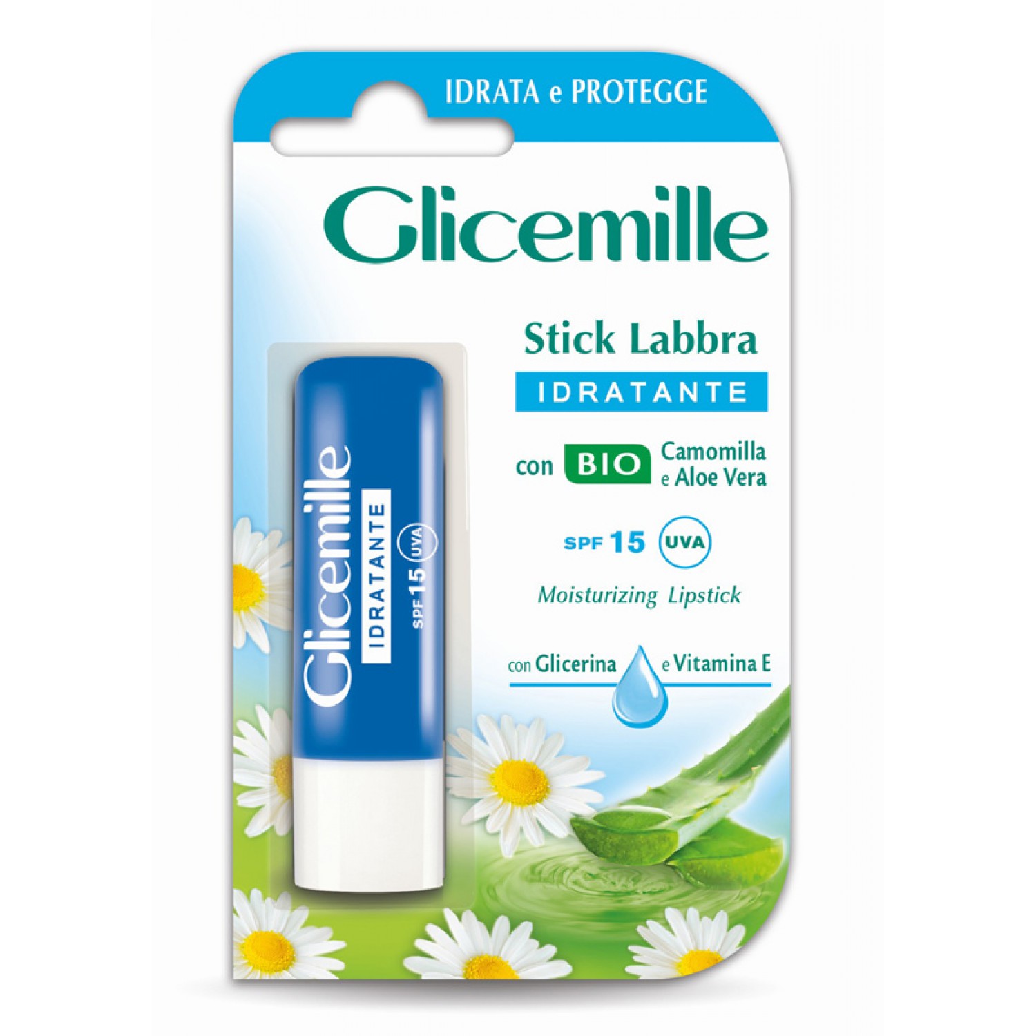 GLICEMILLE stick χειλιών Moisturizing, SPF 15, 5.5ml GLICEMILLE stick χειλιών Moisturizing, SPF 15, 5.5ml