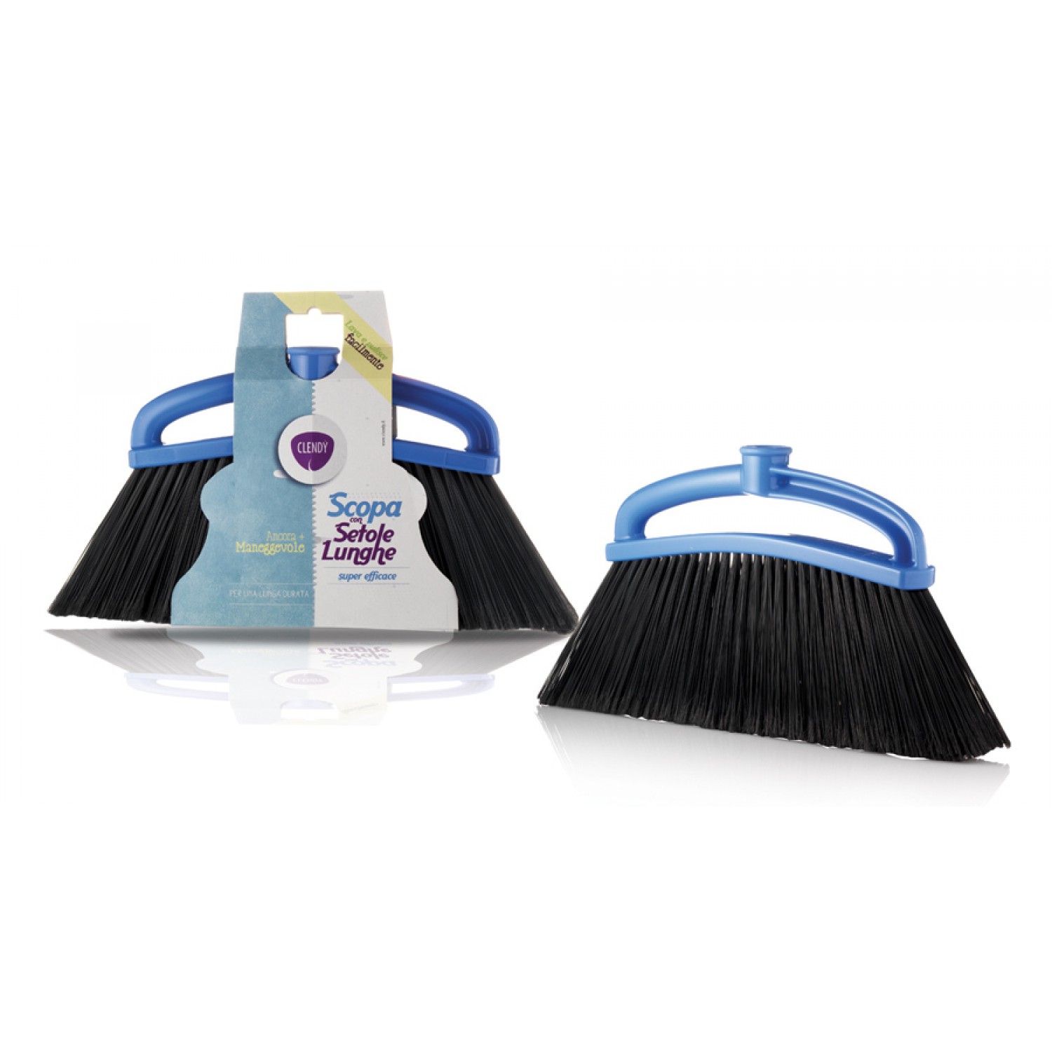 CLENDY σκούπα με μακριά τρίχα, εσωτερικού & εξωτερικού χώρου, μπλε-μαύρη CLENDY σκούπα με μακριά τρίχα, εσωτερικού & εξωτερικού χώρου, μπλε-μαύρη
