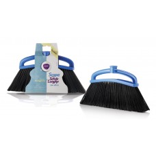 CLENDY σκούπα με μακριά τρίχα, εσωτερικού & εξωτερικού χώρου, μπλε-μαύρη