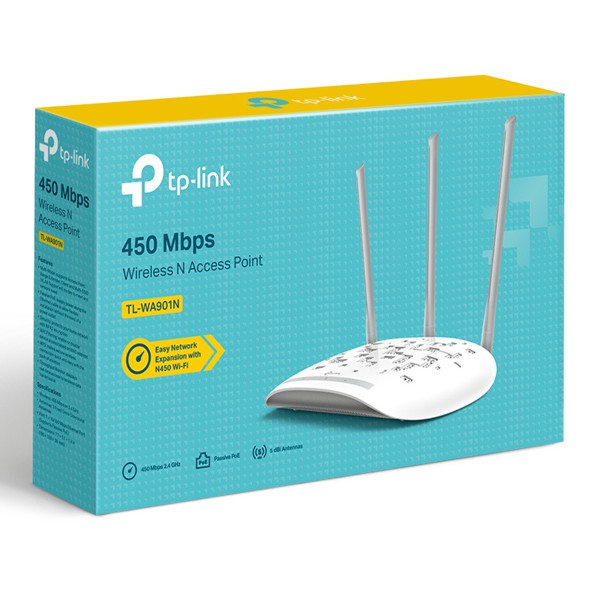 TP-LINK Wireless N Access Point TL-WA901N, 450Mbps, Ver. 6.0 TP-LINK Wireless N Access Point TL-WA901N, 450Mbps, Ver. 6.0