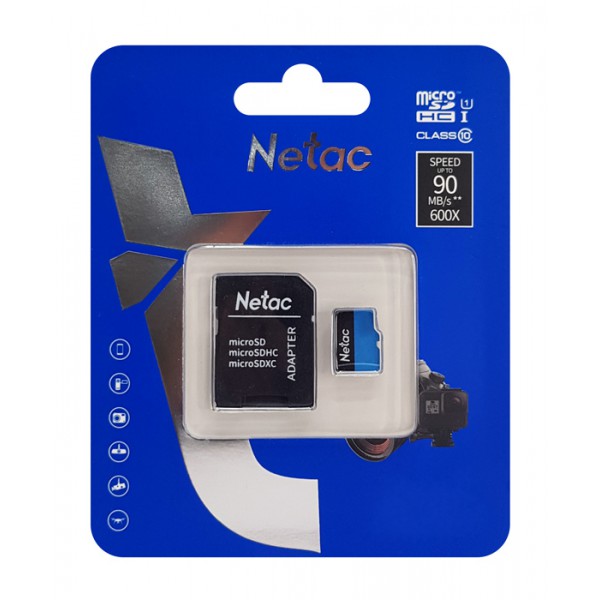 NETAC κάρτα μνήμης MicroSDHC P500 Standard, 32GB, 90MB/s, Class 10 NETAC κάρτα μνήμης MicroSDHC P500 Standard, 32GB, 90MB/s, Class 10