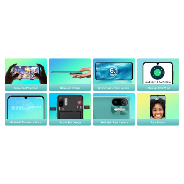 ULEFONE Smartphone Note 6P, 6.1", 2/32GB, Android 11 Go Edition, μωβ ULEFONE Smartphone Note 6P, 6.1", 2/32GB, Android 11 Go Edition, μωβ
