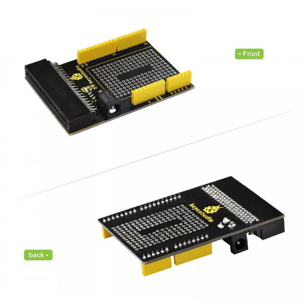KEYESTUDIO Micro:bit prototyping shield V1 KS0292, με small breadboard KEYESTUDIO Micro:bit prototyping shield V1 KS0292, με small breadboard