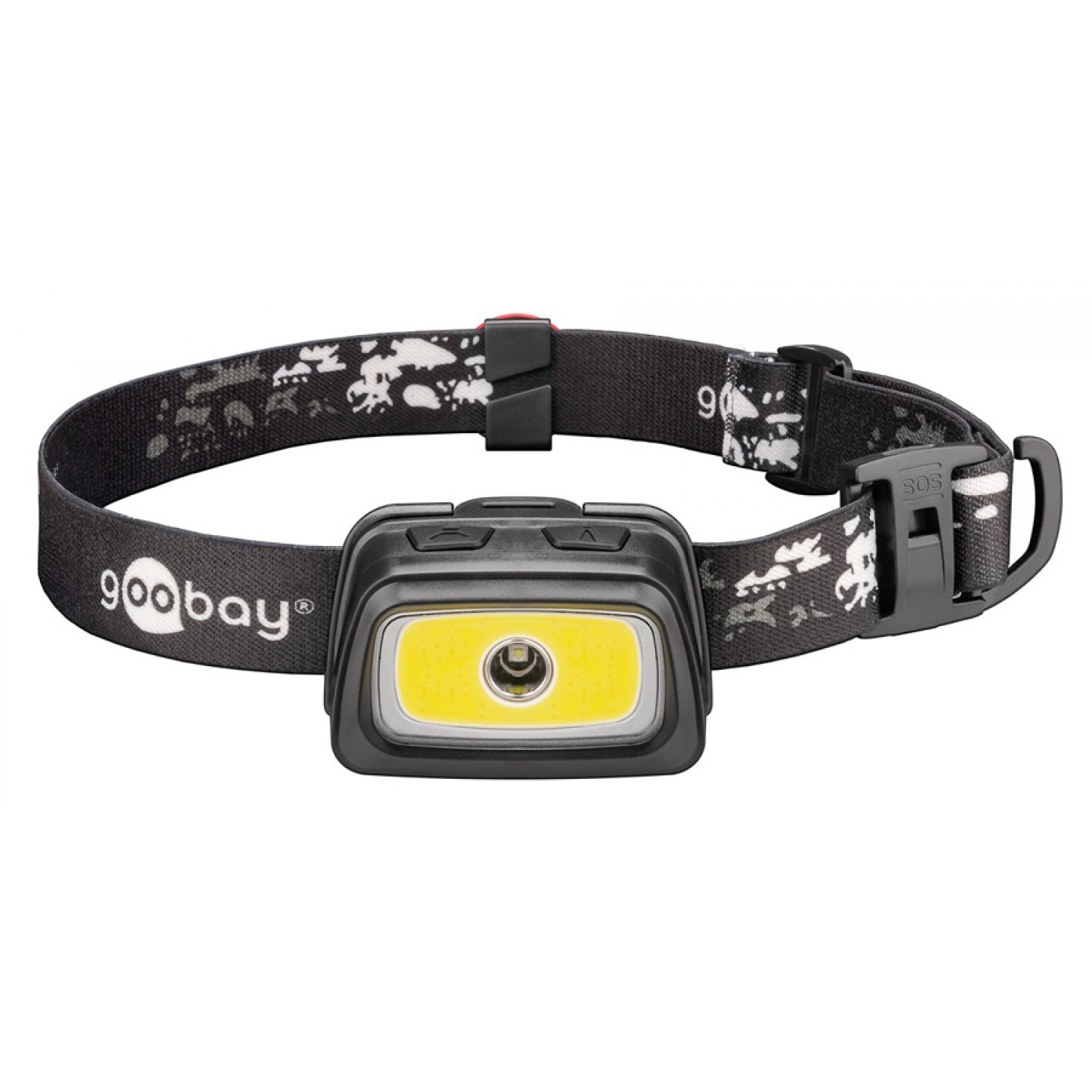 GOOBAY φακός κεφαλής 58391 με 7 λειτουργίες, 240lm, IPX4, 80m, μαύρος