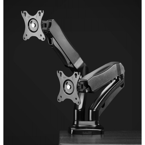 BRATECK Βάση γραφείου LDT13-C024 για 2 οθόνες 13"-27", 2-6.5kg BRATECK Βάση γραφείου LDT13-C024 για 2 οθόνες 13"-27", 2-6.5kg