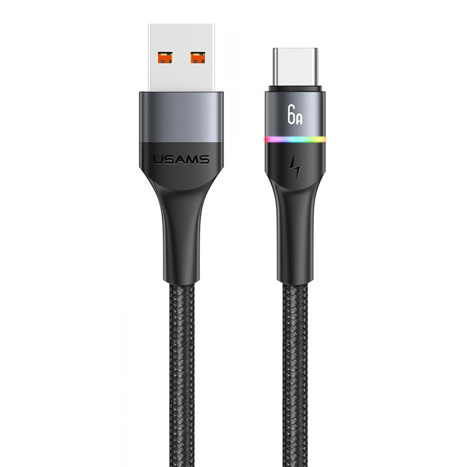USAMS καλώδιο USB Type-C σε USB US-SJ536, 6A, 1.2m, μαύρο