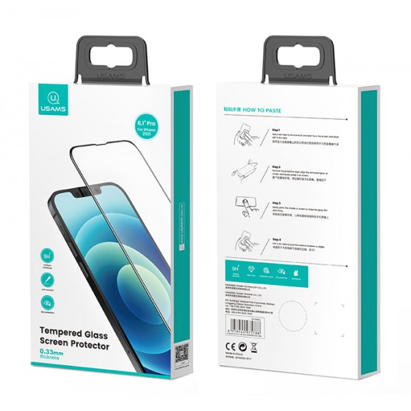 USAMS tempered glass για iPhone 13 mini US-BH784, 0.33mm USAMS tempered glass για iPhone 13 mini US-BH784, 0.33mm