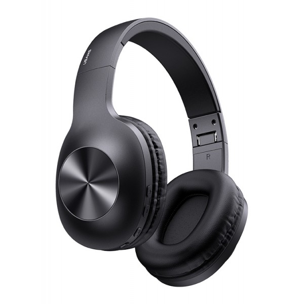 USAMS headphones YX05, wireless & wired, BT 5.0, μπαταρία 1200mAh, μαύρα USAMS headphones YX05, wireless & wired, BT 5.0, μπαταρία 1200mAh, μαύρα