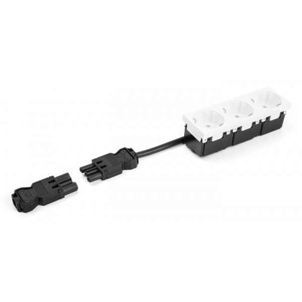 DELOCK σύνδεσμος εγκατάστασης 3-pole 64147, GST 18/3 set, μαύρος DELOCK σύνδεσμος εγκατάστασης 3-pole 64147, GST 18/3 set, μαύρος