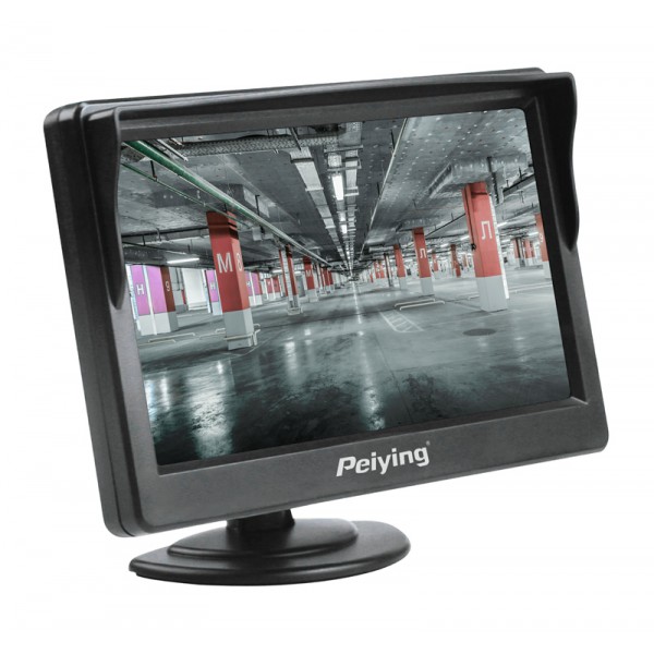 PEIYING οθόνη αυτοκινήτου PY0109 για κάμερες, 5" TFT έγχρωμη, μαύρη PEIYING οθόνη αυτοκινήτου PY0109 για κάμερες, 5" TFT έγχρωμη, μαύρη