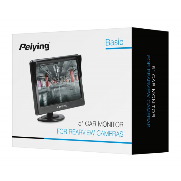 PEIYING οθόνη αυτοκινήτου PY0109 για κάμερες, 5" TFT έγχρωμη, μαύρη PEIYING οθόνη αυτοκινήτου PY0109 για κάμερες, 5" TFT έγχρωμη, μαύρη