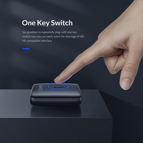 ORICO bi-directional HDMI switch HS2-A1, 4K/60Hz, γκρι