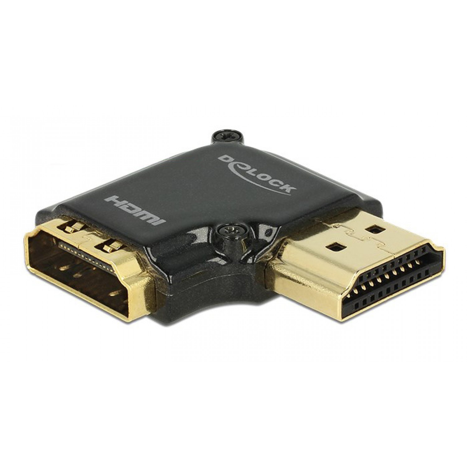 DELOCK αντάπτορας HDMI θηλυκό σε αρσενικό 65661, High Speed, 90°, right