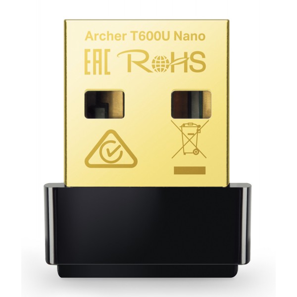 TP-LINK ασύρματος nano USB αντάπτορας ARCHER-T600UNANO, AC600, Ver. 1.0