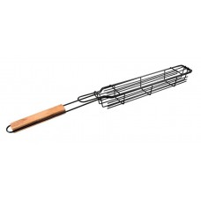 Καλάθι ψησίματος AG666F με ξύλινη λαβή, αντικολλητικό, 49cm