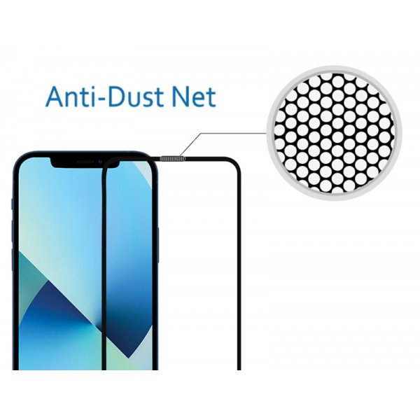 POWERTECH tempered glass 5D TGCDP-0004 iPhone 13/13 Pro, dustproof POWERTECH tempered glass 5D TGCDP-0004 iPhone 13/13 Pro, dustproof