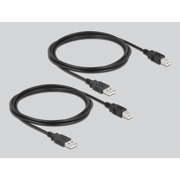 DELOCK USB 2.0 switch 11491, 2x USB Type B σε USB, με μαγνήτη, μαύρο