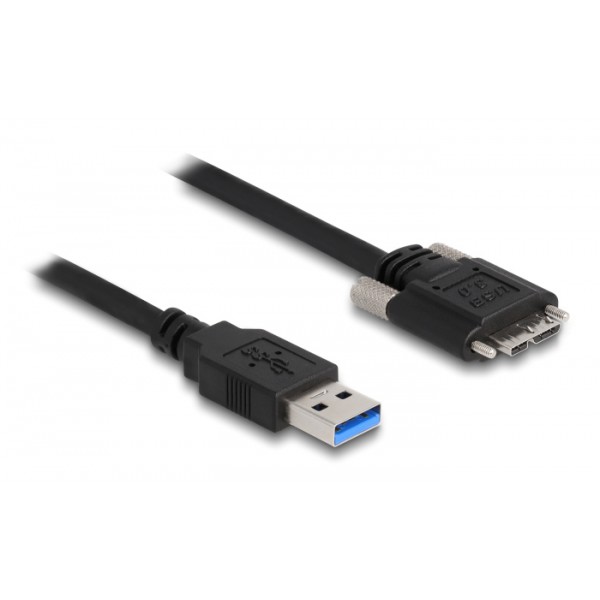 DELOCK καλώδιο USB 3.0 σε USB micro B 87798, 0.5m, μαύρο DELOCK καλώδιο USB 3.0 σε USB micro B 87798, 0.5m, μαύρο