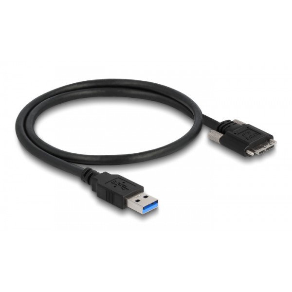 DELOCK καλώδιο USB 3.0 σε USB micro B 87798, 0.5m, μαύρο DELOCK καλώδιο USB 3.0 σε USB micro B 87798, 0.5m, μαύρο