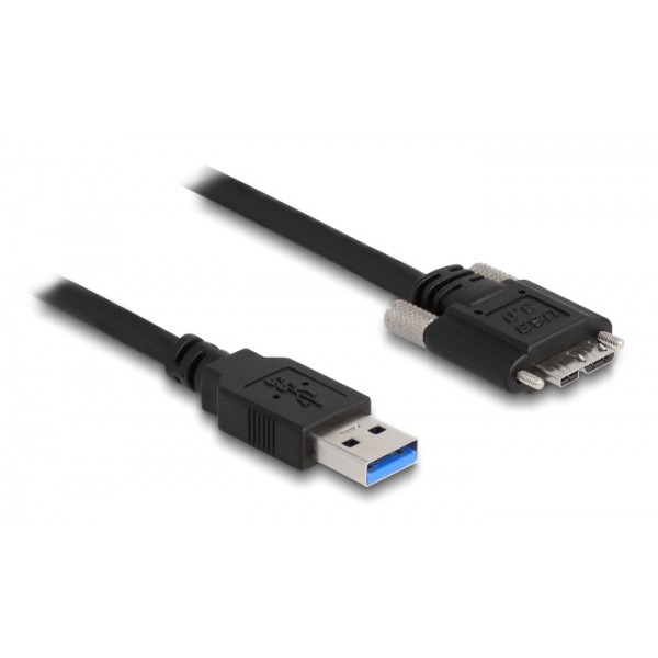 DELOCK καλώδιο USB 3.0 σε USB micro B 87801, 3m, μαύρο DELOCK καλώδιο USB 3.0 σε USB micro B 87801, 3m, μαύρο