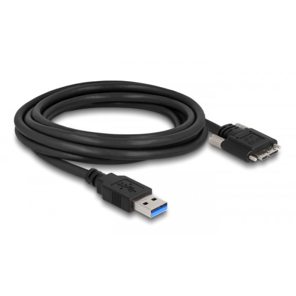 DELOCK καλώδιο USB 3.0 σε USB micro B 87801, 3m, μαύρο DELOCK καλώδιο USB 3.0 σε USB micro B 87801, 3m, μαύρο