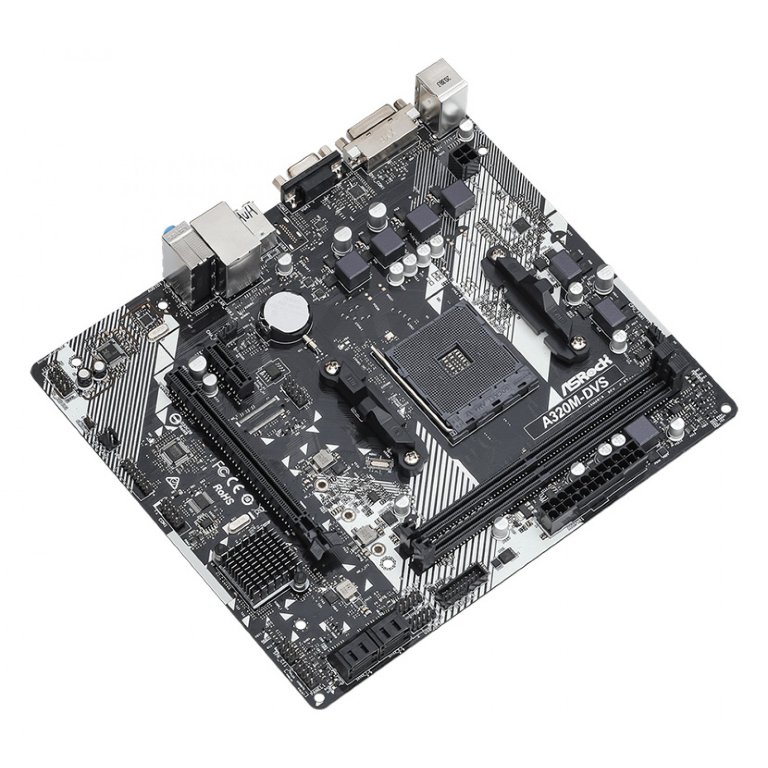 ASROCK μητρική A320M-DVS R4.0, 2x DDR4, AM4, USB 3.1, mATX ASROCK μητρική A320M-DVS R4.0, 2x DDR4, AM4, USB 3.1, mATX